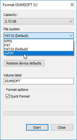 format for windows and mac exfat